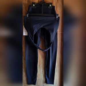 Womens Black Two Piece Active Wear Set